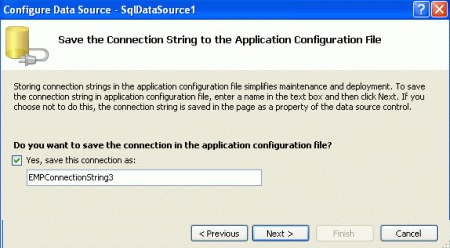 Configure data source 